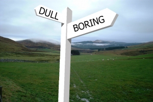 Dull and Boring signpost