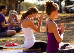 Yoga on holiday is a middle-class indicator!