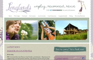 self catering website design longlands devon