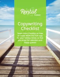 Free Copywriting e-book for vacation rental owners